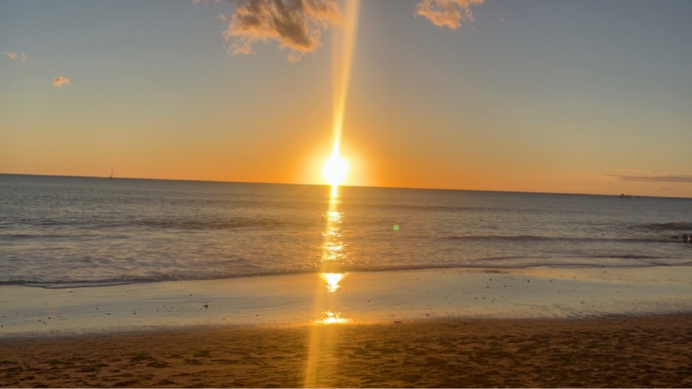 sunset in Playa de Tauro in Gran Canaria 