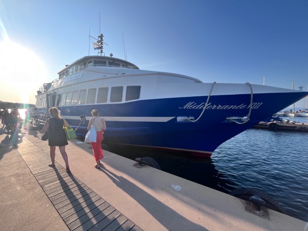 boat to Porquerolles