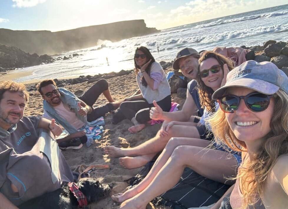 Christmas picnic at the beach 