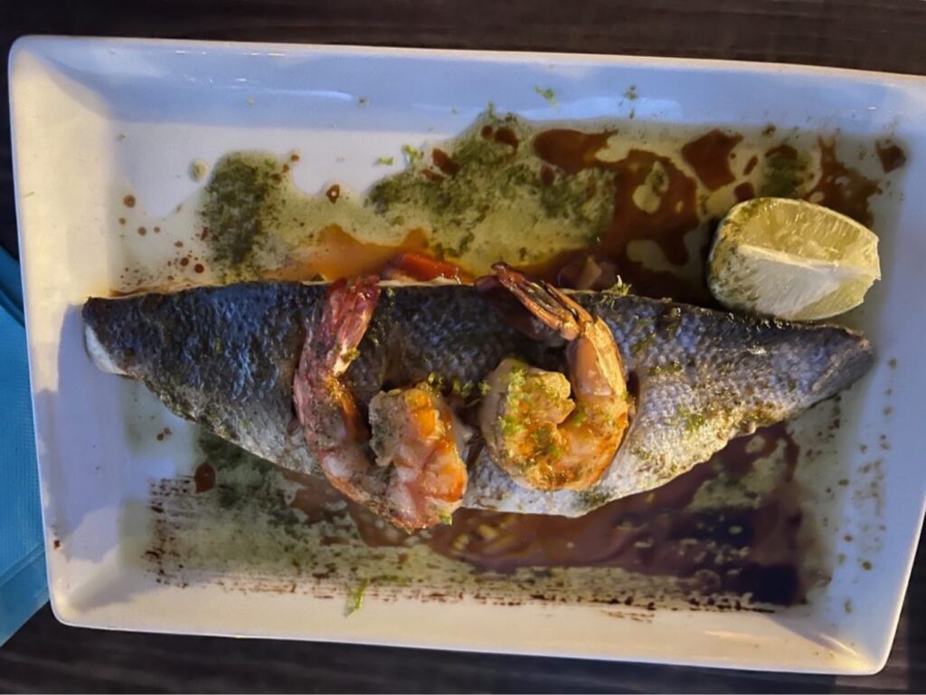 fish dish in Hyeres 