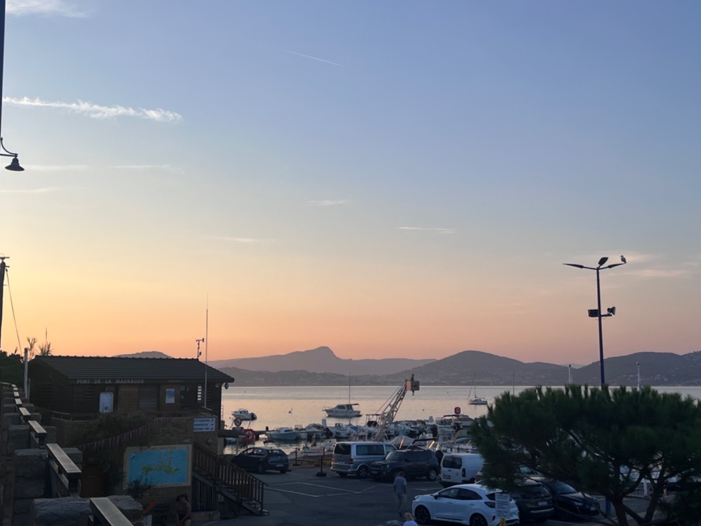 Madrague port during susnet 