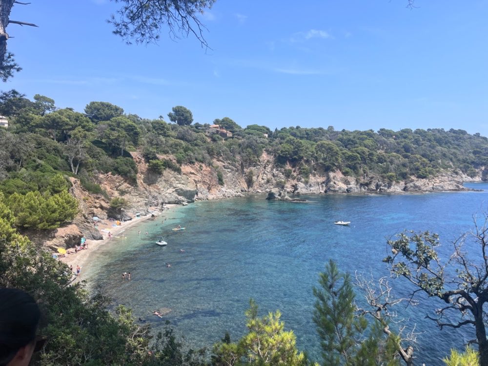 nice view during hiking on Hyères 